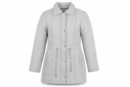 Womens UK Size 10 Bonmarché Grey Overcoat