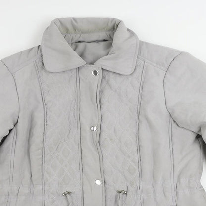 Womens UK Size 10 Bonmarché Grey Overcoat