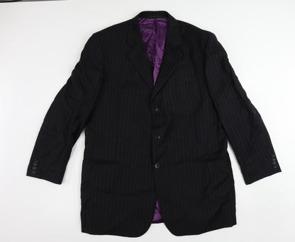 Mens UK Size 46 Racing Green Regular Blue Suit Jacket
