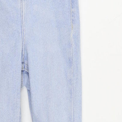 New Look Girls Blue Cotton Skinny Jeans Size 11 Years Regular Zip