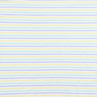 EWM Womens White Striped Cotton Basic T-Shirt Size M Round Neck - Size 14-16