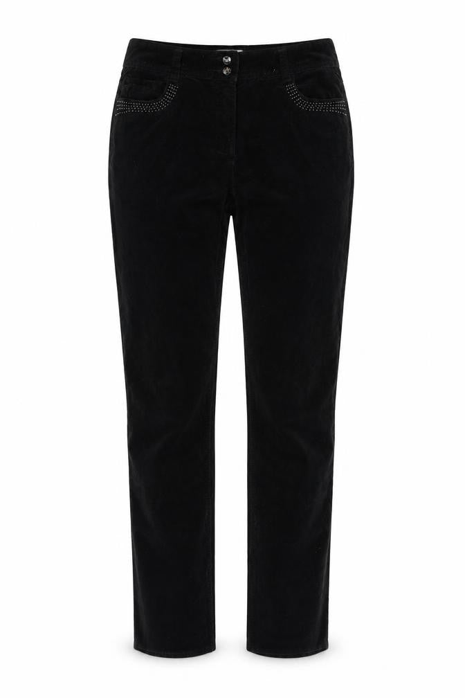 Womens UK Size 10 Soon Regular Fit  Black Trousers