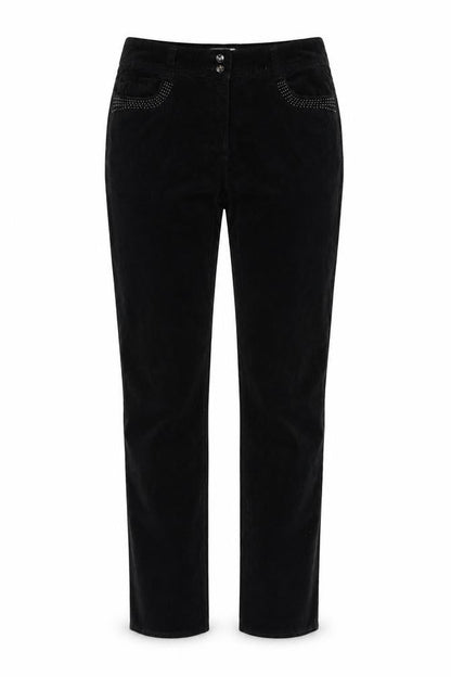 Womens UK Size 10 Soon Regular Fit  Black Trousers
