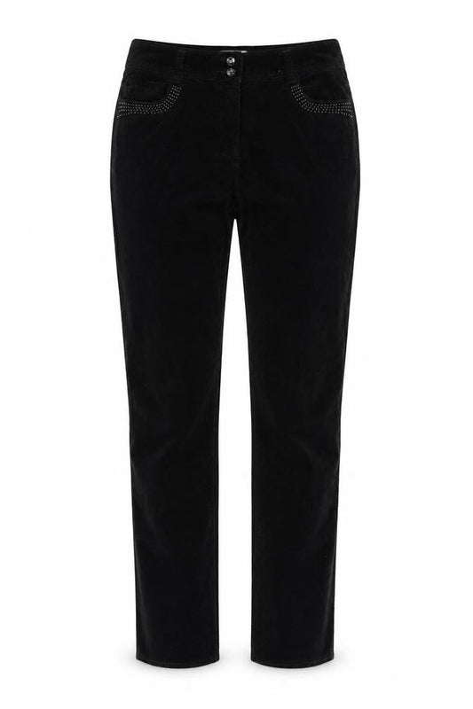 Womens UK Size 10 Soon Regular Fit  Black Trousers