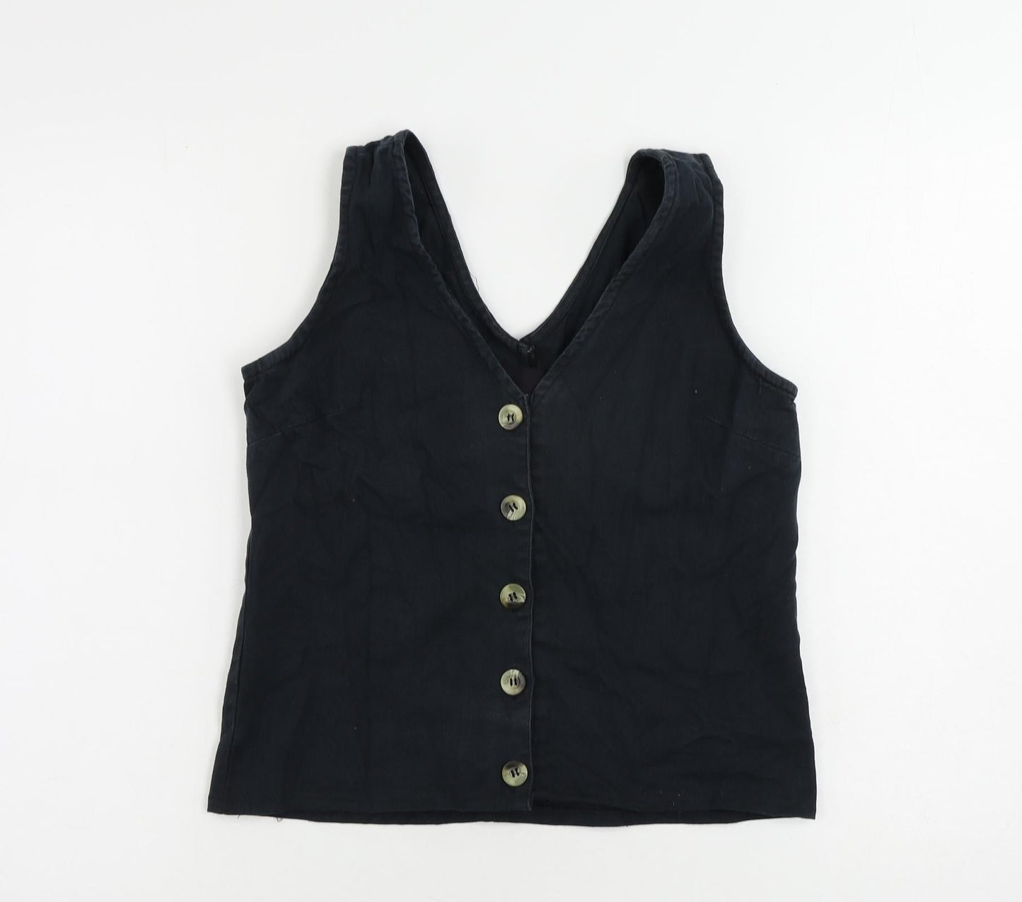 Nasty Gal Womens Blue Jacket Waistcoat Size 6 Button