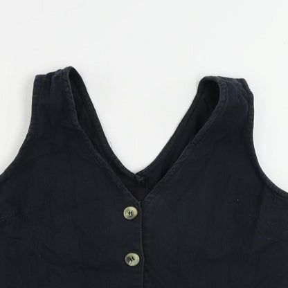 Nasty Gal Womens Blue Jacket Waistcoat Size 6 Button