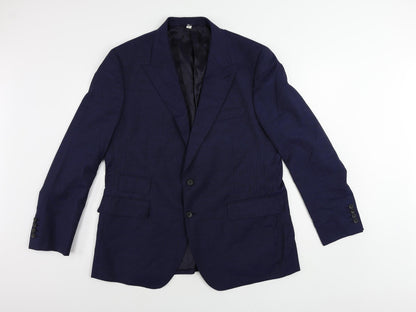 Mens UK Size 44 Marks and Spencer Regular Blue Suit Jacket