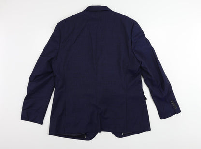 Mens UK Size 44 Marks and Spencer Regular Blue Suit Jacket