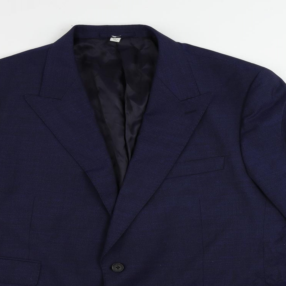 Mens UK Size 44 Marks and Spencer Regular Blue Suit Jacket