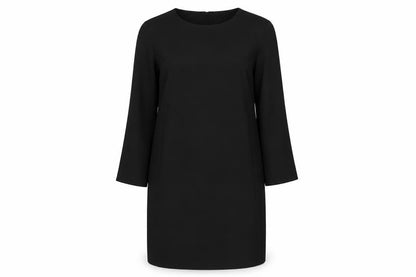 Zara Womens Black Polyester Sheath Size S Boat Neck Pullover