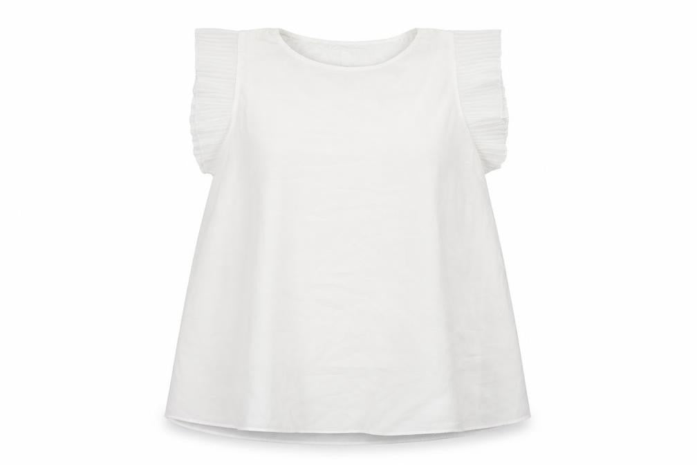 Womens UK Size M New Collection White Basic Blouse