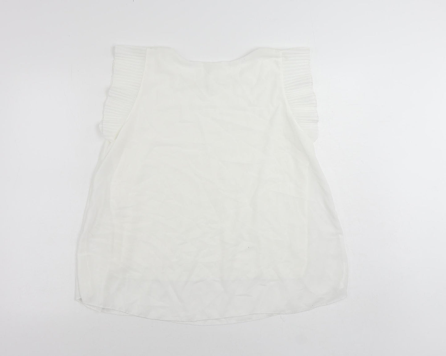 Womens UK Size M New Collection White Basic Blouse