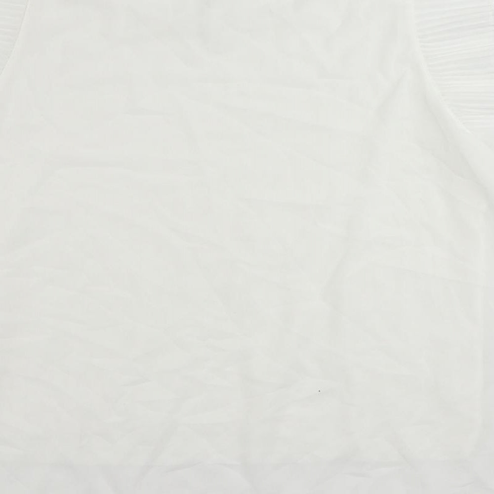 Womens UK Size M New Collection White Basic Blouse