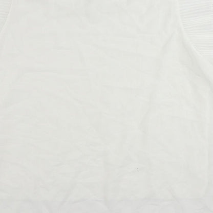 Womens UK Size M New Collection White Basic Blouse