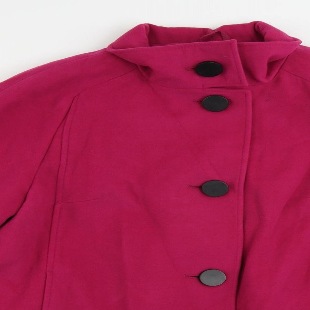 Womens UK Size 12 Marks and Spencer Pink Pea Coat