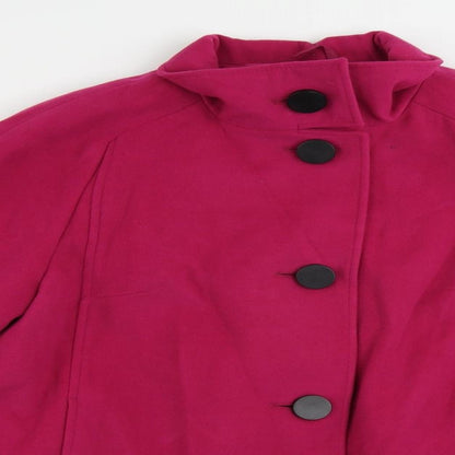 Womens UK Size 12 Marks and Spencer Pink Pea Coat