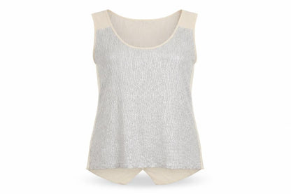 Womens UK Size M Oasis Beige Basic Tank