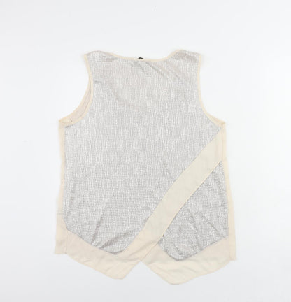 Womens UK Size M Oasis Beige Basic Tank