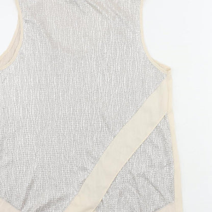 Womens UK Size M Oasis Beige Basic Tank