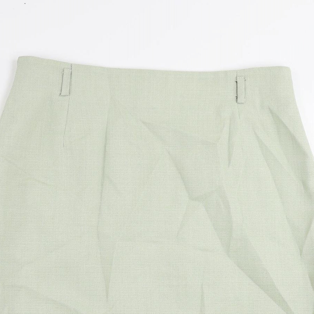 Betty Barclay Womens Green Polyester Straight & Pencil Skirt Size 14 Zip - Lined