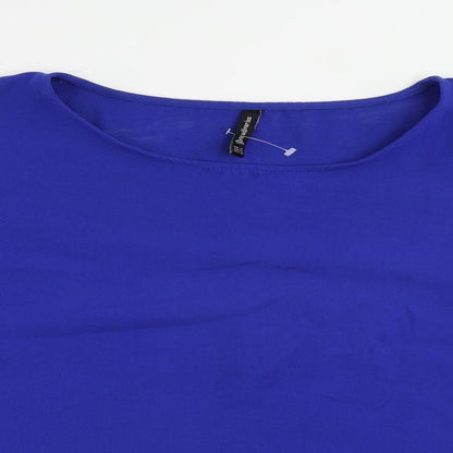 Womens UK Size M Stradivarius Blue Basic Blouse