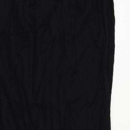 Avon Womens Black Viscose Maxi Size 8 Round Neck Pullover