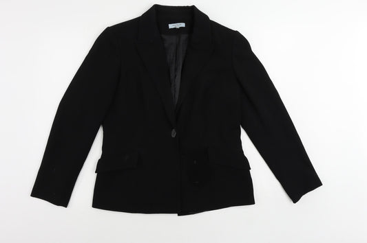 Womens UK Size 14 Anne Brooks Black Jacket