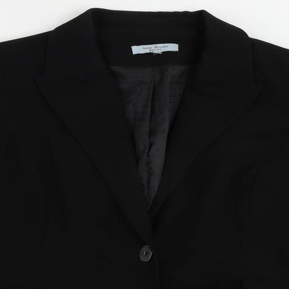 Womens UK Size 14 Anne Brooks Black Jacket