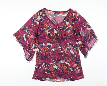 Womens UK Size 8 Principles Multicoloured Basic T-Shirt