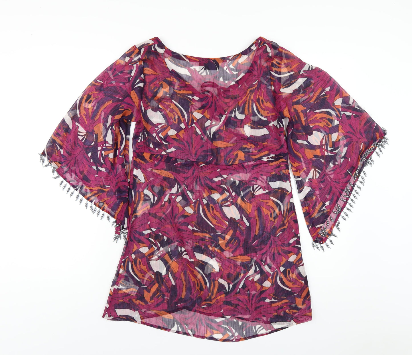 Womens UK Size 8 Principles Multicoloured Basic T-Shirt