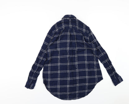 Womens UK Size 8 Topshop Blue Basic Blouse