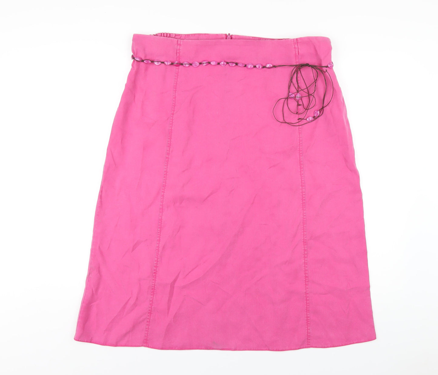Principles Womens Pink Lyocell A-Line Skirt Size 18 Zip