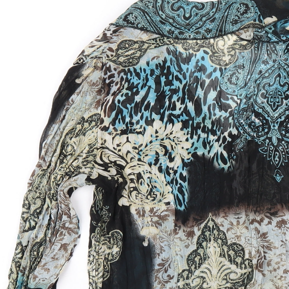 Womens UK Size 12 Antonino Philosophy Multicoloured Basic Blouse