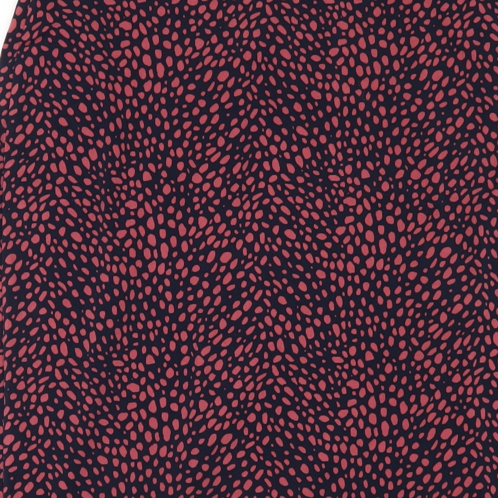 Oasis Womens Multicoloured Geometric Polyester A-Line Skirt Size M