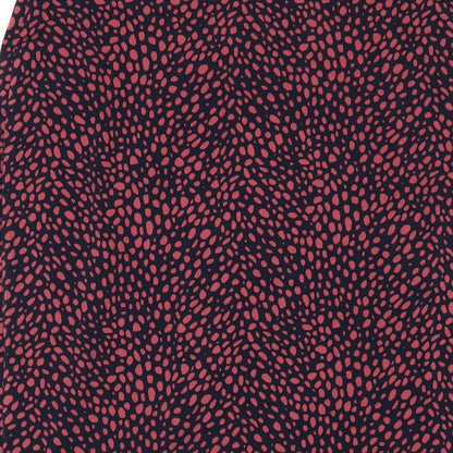 Oasis Womens Multicoloured Geometric Polyester A-Line Skirt Size M