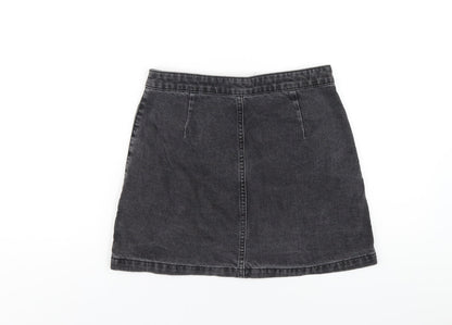 Womens UK Size 10 Topshop A-Line Denim Skirt