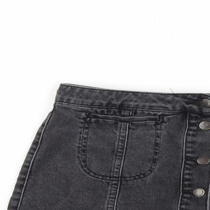 Womens UK Size 10 Topshop A-Line Denim Skirt