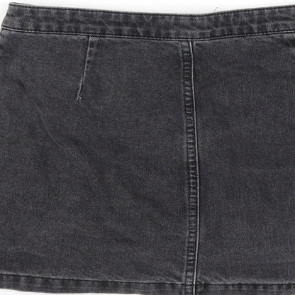 Womens UK Size 10 Topshop A-Line Denim Skirt