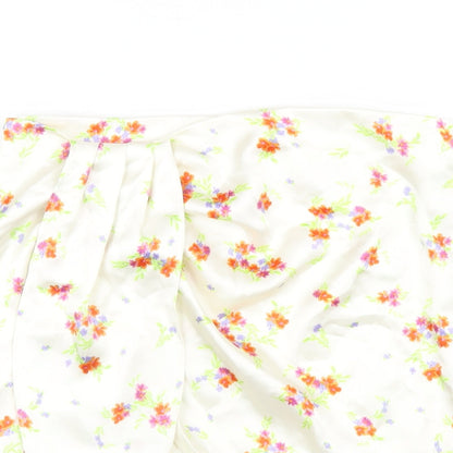 Womens UK Size M Zara A-Line Satin Skirt