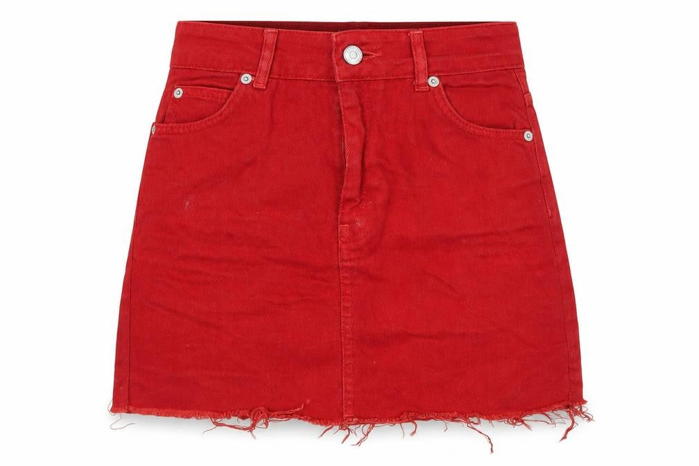 Womens UK Size 6 Topshop A-Line Denim Skirt