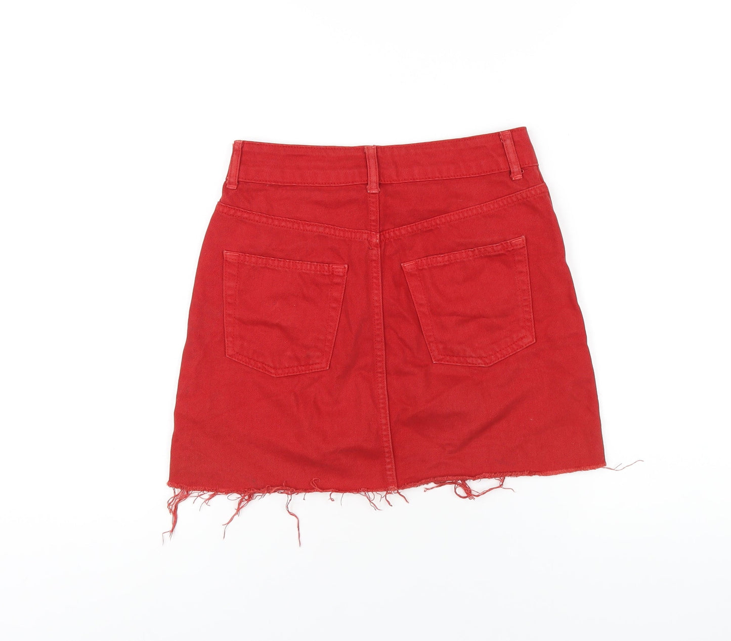 Womens UK Size 6 Topshop A-Line Denim Skirt