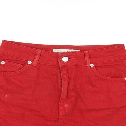 Womens UK Size 6 Topshop A-Line Denim Skirt