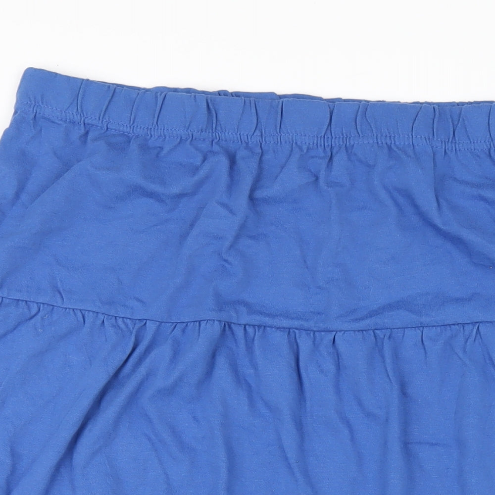 American Sweetheart Womens Blue Cotton A-Line Skirt Size 3XL