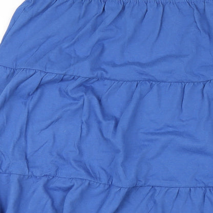 American Sweetheart Womens Blue Cotton A-Line Skirt Size 3XL