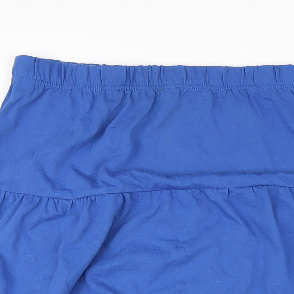 American Sweetheart Womens Blue Cotton A-Line Skirt Size 2XL