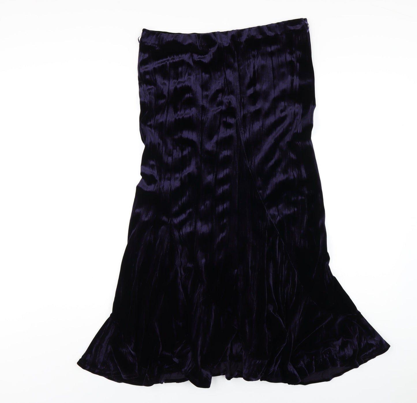 J. Taylor Womens Blue Polyester A-Line Skirt Size 12