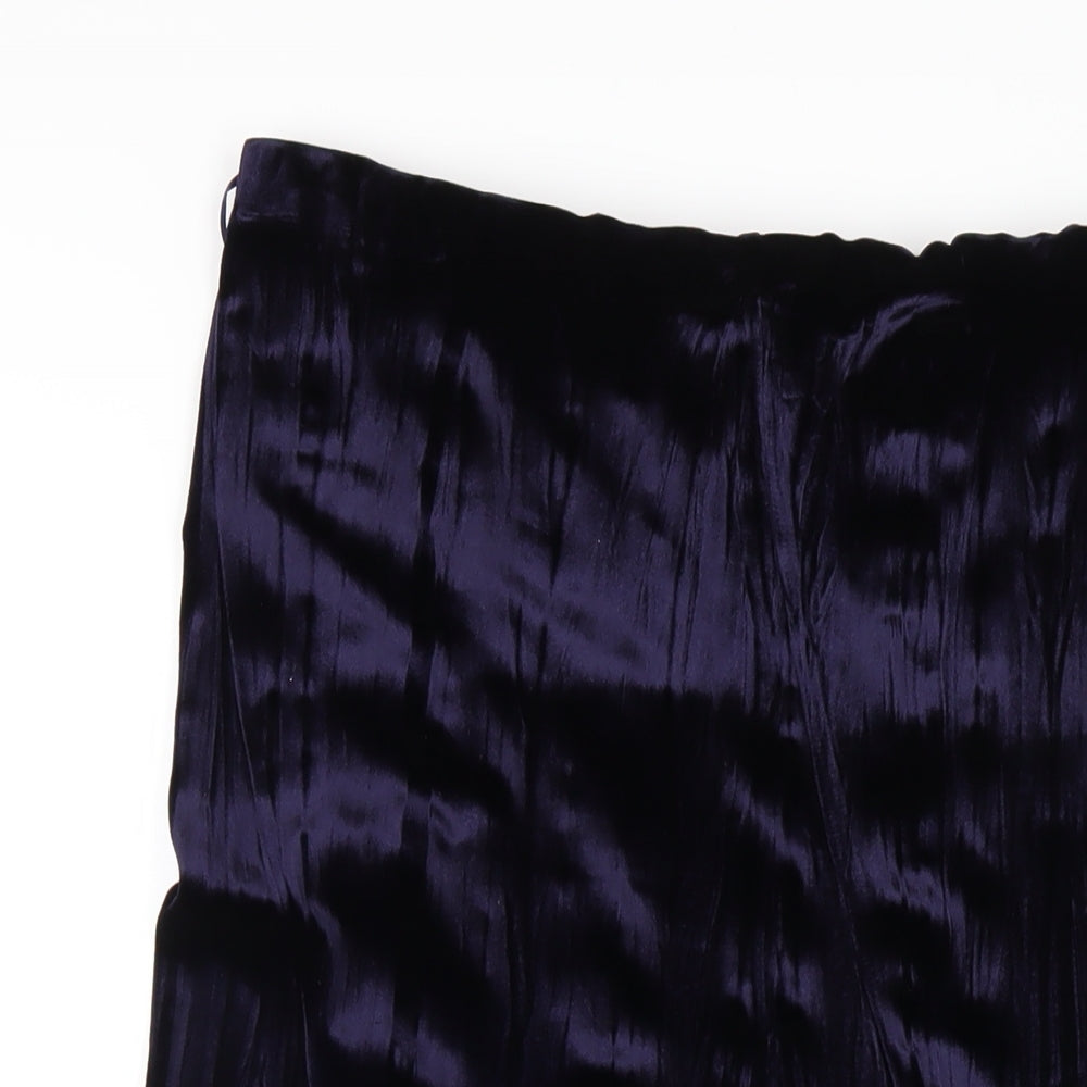 J. Taylor Womens Blue Polyester A-Line Skirt Size 12