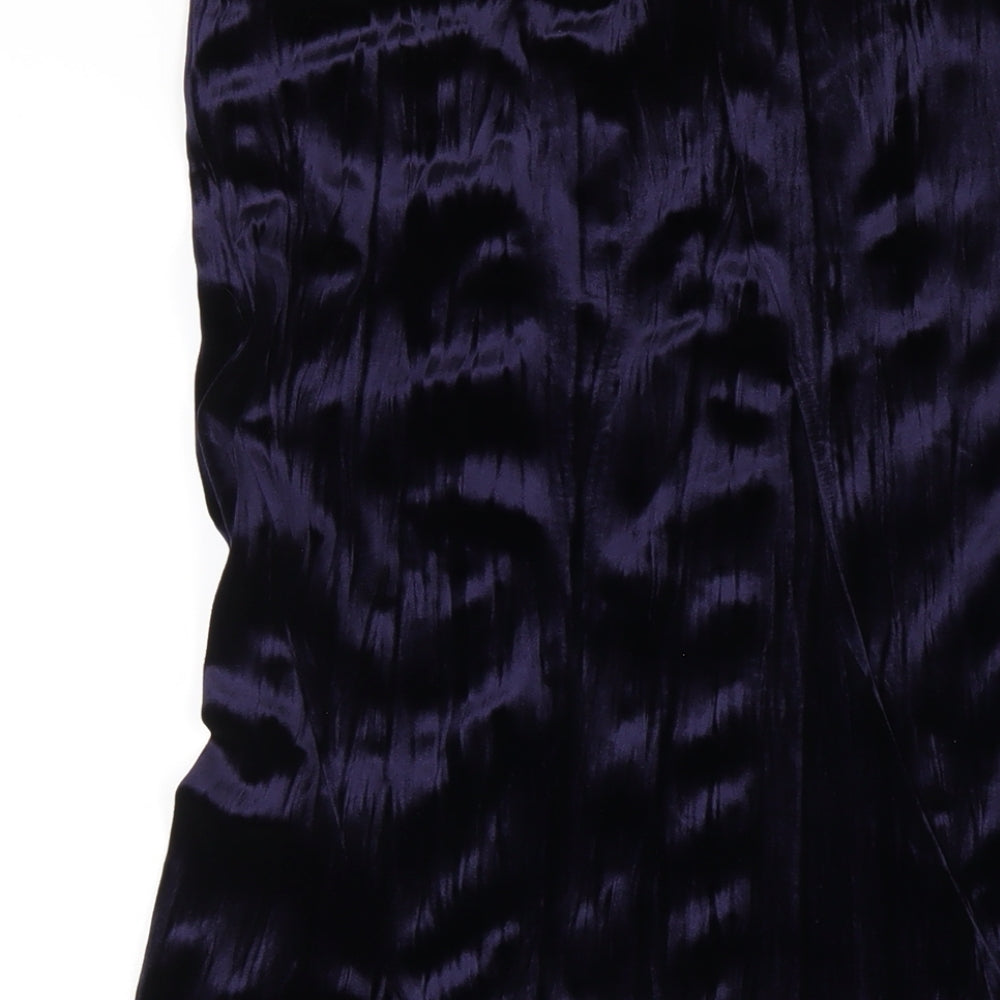 J. Taylor Womens Blue Polyester A-Line Skirt Size 12