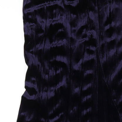 J. Taylor Womens Blue Polyester A-Line Skirt Size 12