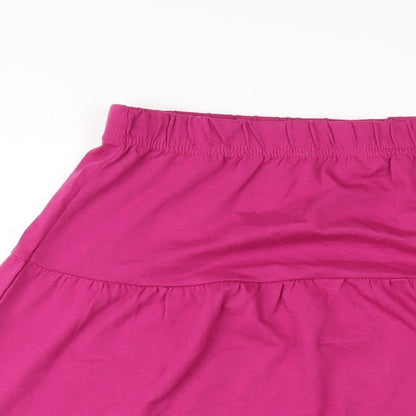 American Sweetheart Womens Pink Cotton A-Line Skirt Size L